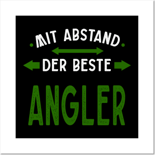 Mit Abstand Beste Angler Witziges Spruch Bleib Zuhause Posters and Art